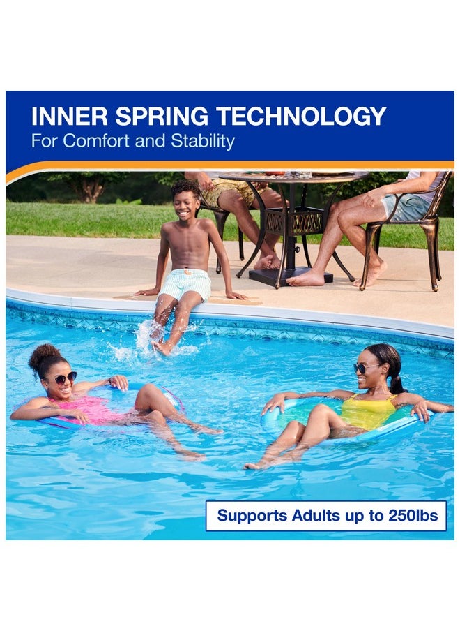 SwimWays Spring Float Premium Papasan Pool Lounger For Swimming Pool, Inflatable Pool Floats Adult With Fast Inflation For Ages 15 & Up  - Image 4