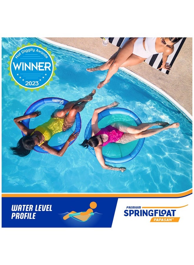 SwimWays Spring Float Premium Papasan Pool Lounger For Swimming Pool, Inflatable Pool Floats Adult With Fast Inflation For Ages 15 & Up  - Image 5