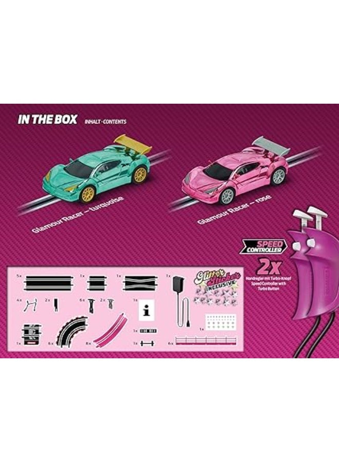 كاريرا جو!!! مجموعة سباق بينك أكشن – موديل 20062579 | مضمار سباق كهربائي مع سيارات مرخصة بمقياس 1:43 | لعبة سباق ثنائية اللاعبين للأطفال والكبار | هدية ممتعة للأولاد والبنات من عمر 6 سنوات فما فوق - Image 4