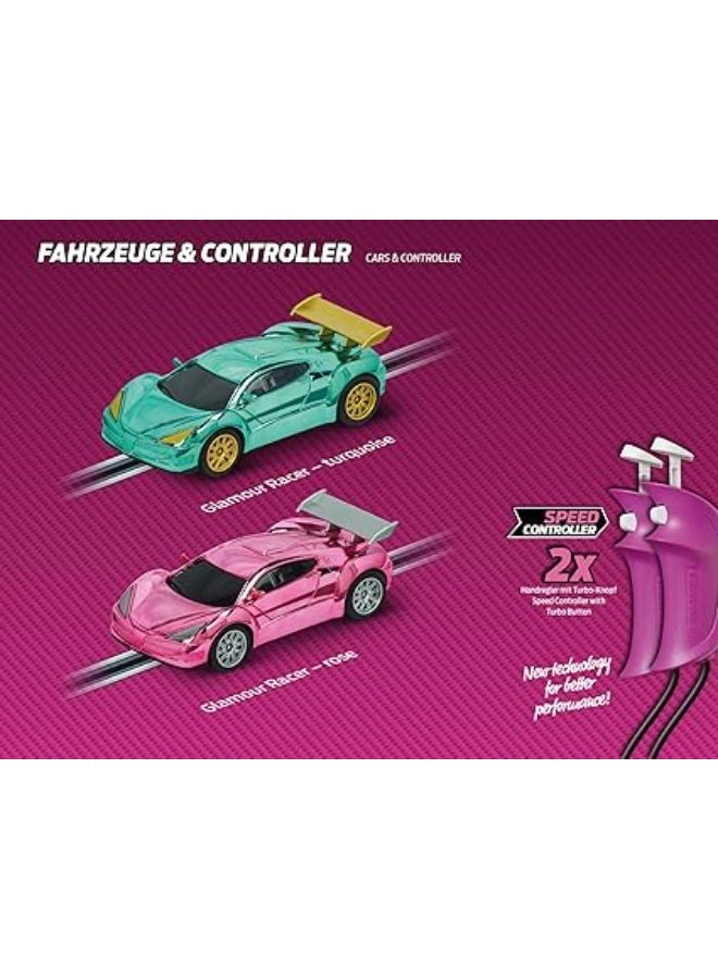 كاريرا جو!!! مجموعة سباق بينك أكشن – موديل 20062579 | مضمار سباق كهربائي مع سيارات مرخصة بمقياس 1:43 | لعبة سباق ثنائية اللاعبين للأطفال والكبار | هدية ممتعة للأولاد والبنات من عمر 6 سنوات فما فوق - Image 5