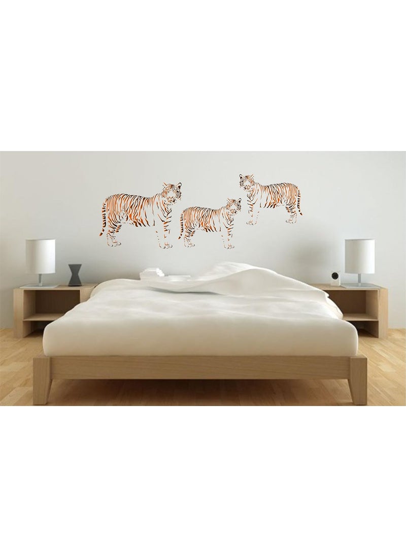 Usnyabni Tiger Stencil - 8 x 6.5 inch (S) - Reusable African Animal Wildlife Stencils for Painting - Use on Walls, Floors, Fabrics, Glass, Wood, and More…  - Image 4
