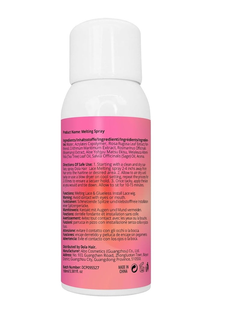 Dolahair Dolahair Wig Glue Spray for Front Lace Wig Lace Melting Spray for Wigs Melting Spray Lace Bond Spray Wig Glue Spray lace Melting kit Lace Glue Kit Wig Install Kit  - Image 2