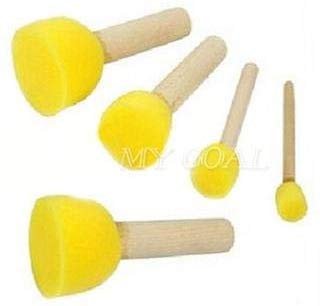 Vishal Sponge Dabber, Yellow, Set of 5 - Image 2