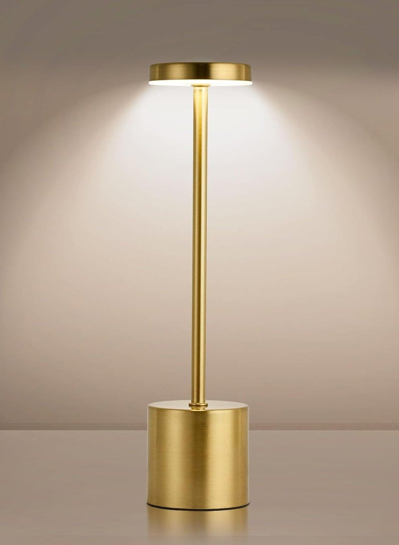 Crystal Gold Crystal Metal LED Table Lamp - Image 1