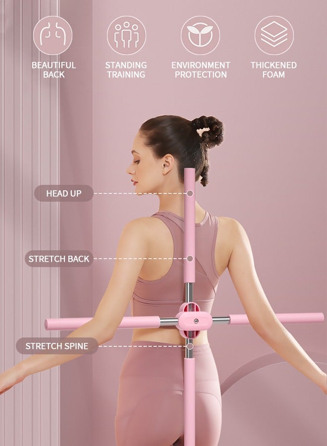 GROIC Back Straightener Posture Corrector, Back Support Yoga Sticks Stretching Tool for Posture, Humpback Correction Sticks Stretching Tool, Retractable Design Back Brace Women Posture Corrector for Men kid  - Image 2