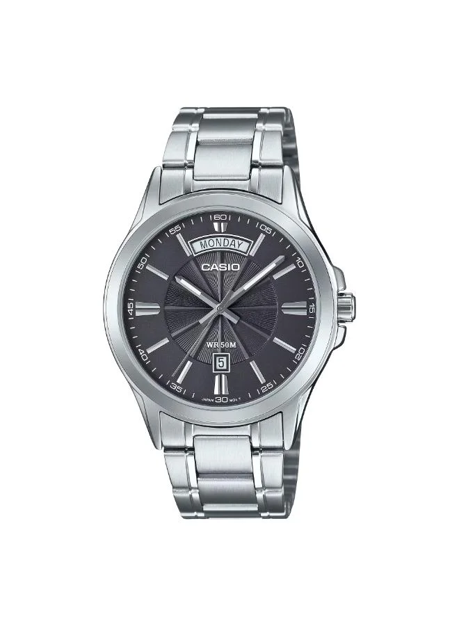 كاسيو Men's Stainless Steel Analog Watch MTP-1381D-8AVDF - 39.9 mm