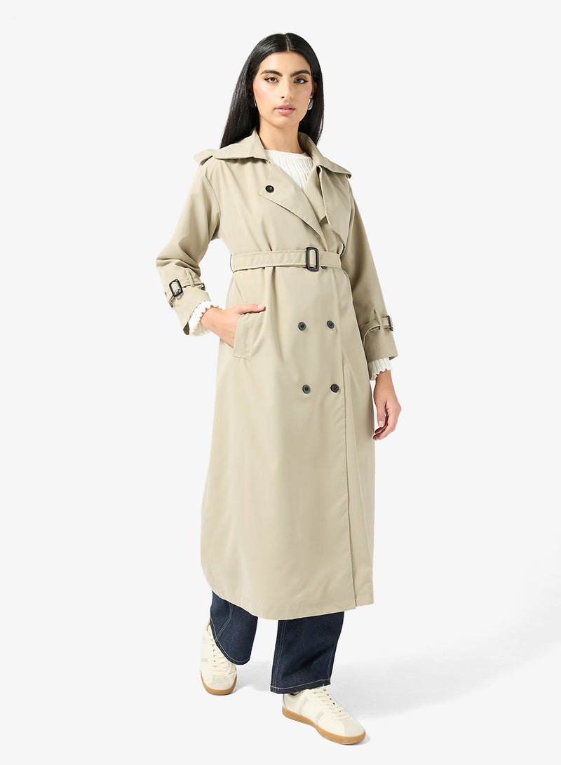 ELLA Longline Trench Coat - Image 1