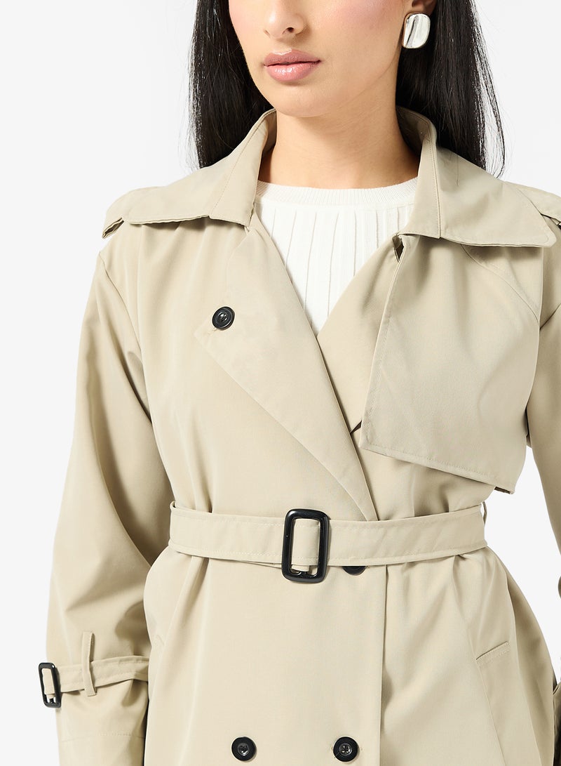 ELLA Longline Trench Coat - Image 3