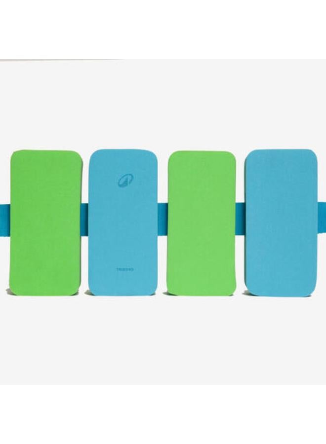 NABAIJI Swimming belt 15-60 kg with blue green foam floats  - Image 2