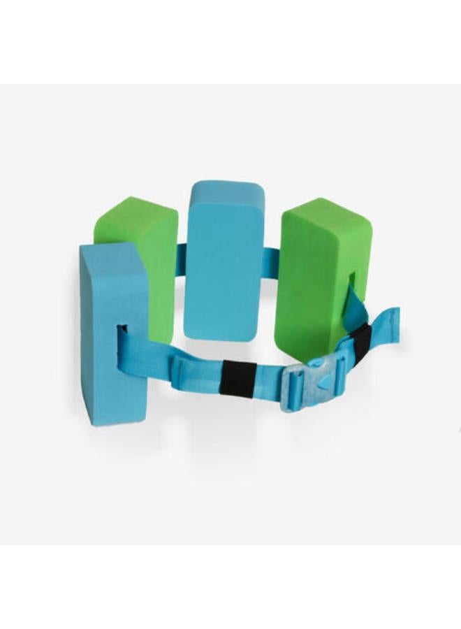 NABAIJI Swimming belt 15-60 kg with blue green foam floats  - Image 1