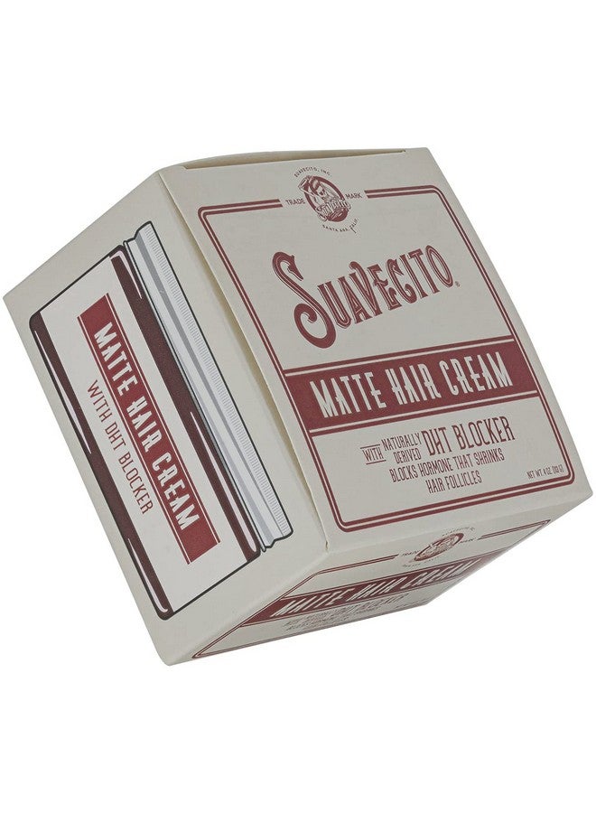 Suavecito Pomade Matte Hair Cream With DHT Blocker For Hair Regrowth - Low Shine Light Hold For Styling Thinning Hair To Look Thick & Full With Volume - Image 5