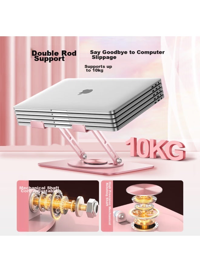 Deer Is Deer Laptop Stand Cooling Pad Portable Metal Riser, Upgraded 720° Rotating Base With Infinite Height Adjustment, Suspended, Qixi Valentine's Day Gift For Women, Szn314-jd - Image 5