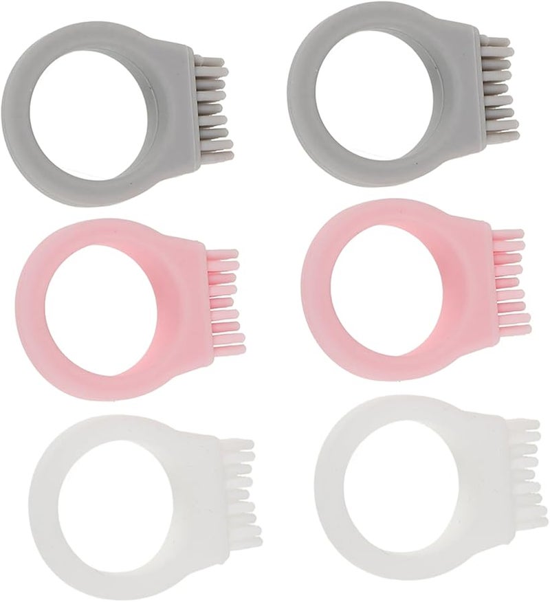 6 قطع فرشاة أسنان ناعمة الشعيرات مجموعة فرشاة سفر محمولة على شكل حلقة للمتنزهين والتخييم - Image 2