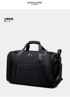 ARCTIC HUNTER LX00021 Waterproof Anti-Theft Messenger Bag Duffel Bag Gym Bag - Black  - Image 5