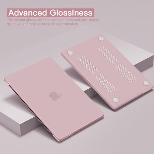CISSOOK Frosted Baby Pink Case for MacBook Pro 14 inch 2021-2026, Hard Shell Case Keyboard Cover USB Adapter for MacBook Pro 14 A3434 A3427 A3426 A3112 A3185 A3401 M1-M5 Chip, Baby Pink - Image 4