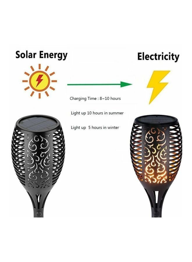 إسكدنيا Super Large Size Solar Lights Outdoor Upgraded 58.5cm, 33 LED Waterproof Flickering Flames Torch Lights Solar Spotlights Landscape Decoration Lighting Dusk to Dawn Auto On/Off Security - Image 4