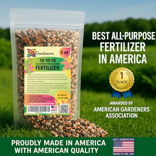 Gardenera 𝐁𝐄𝐒𝐓𝐒𝐄𝐋𝐋𝐄𝐑 10-10-10 Plant Fertilizer Slow Release | 10 10 10 All Purpose Fertilizer for Fruit Trees, Evergreens, Vegetables, Arborvitae, Fig Trees, Shrubs, Pines, Oaks, Flowers [8 OZ] - Image 5