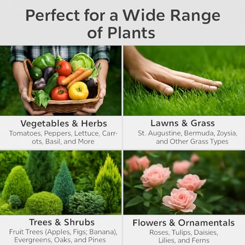 Gardenera 𝐁𝐄𝐒𝐓𝐒𝐄𝐋𝐋𝐄𝐑 10-10-10 Plant Fertilizer Slow Release | 10 10 10 All Purpose Fertilizer for Fruit Trees, Evergreens, Vegetables, Arborvitae, Fig Trees, Shrubs, Pines, Oaks, Flowers [8 OZ] - Image 2