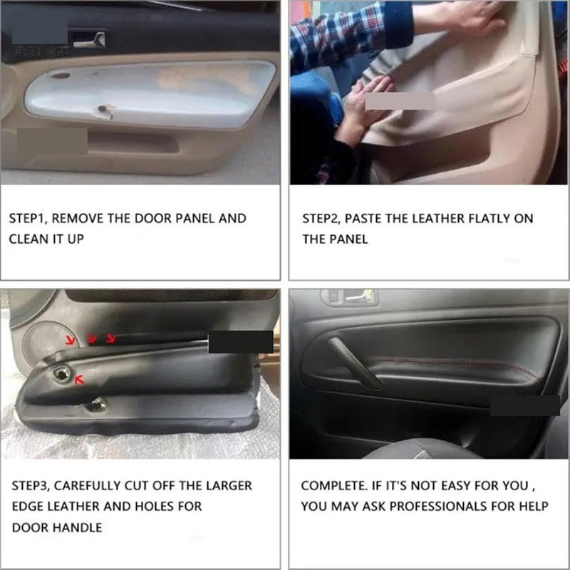 QASULER Suede Leather Door Armrest Cover for VW Passat B5 - Image 4