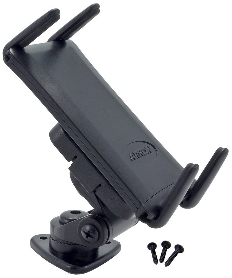 ARKON Adhesive or Drill Base Car Mount for iPad mini or iPhone Xs Max XS XR X Retail Black - Image 3