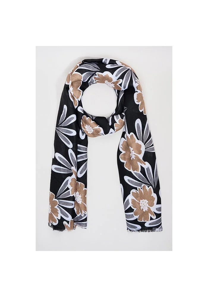 Floral Print Scarf, 180X85cm