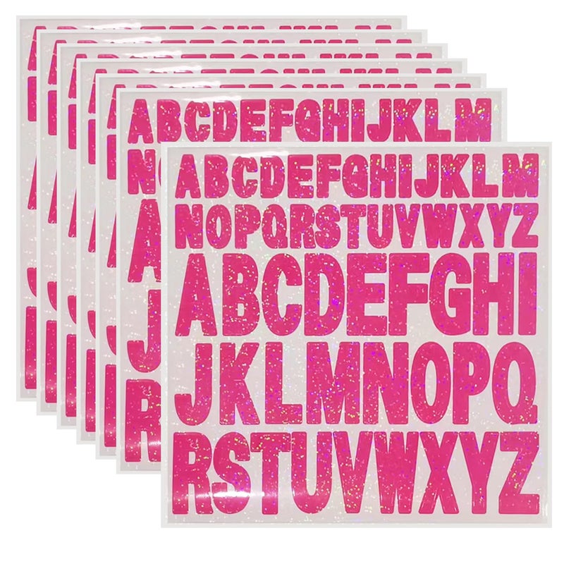 Starboling Letter Stickers,2 Inch+1 Inch Rose Red Alphabet Sticker,Self Adhesive Vinyl for Crafts Outdoor Sign Wall Mailbox Windows Doors Car posterboard - Image 1