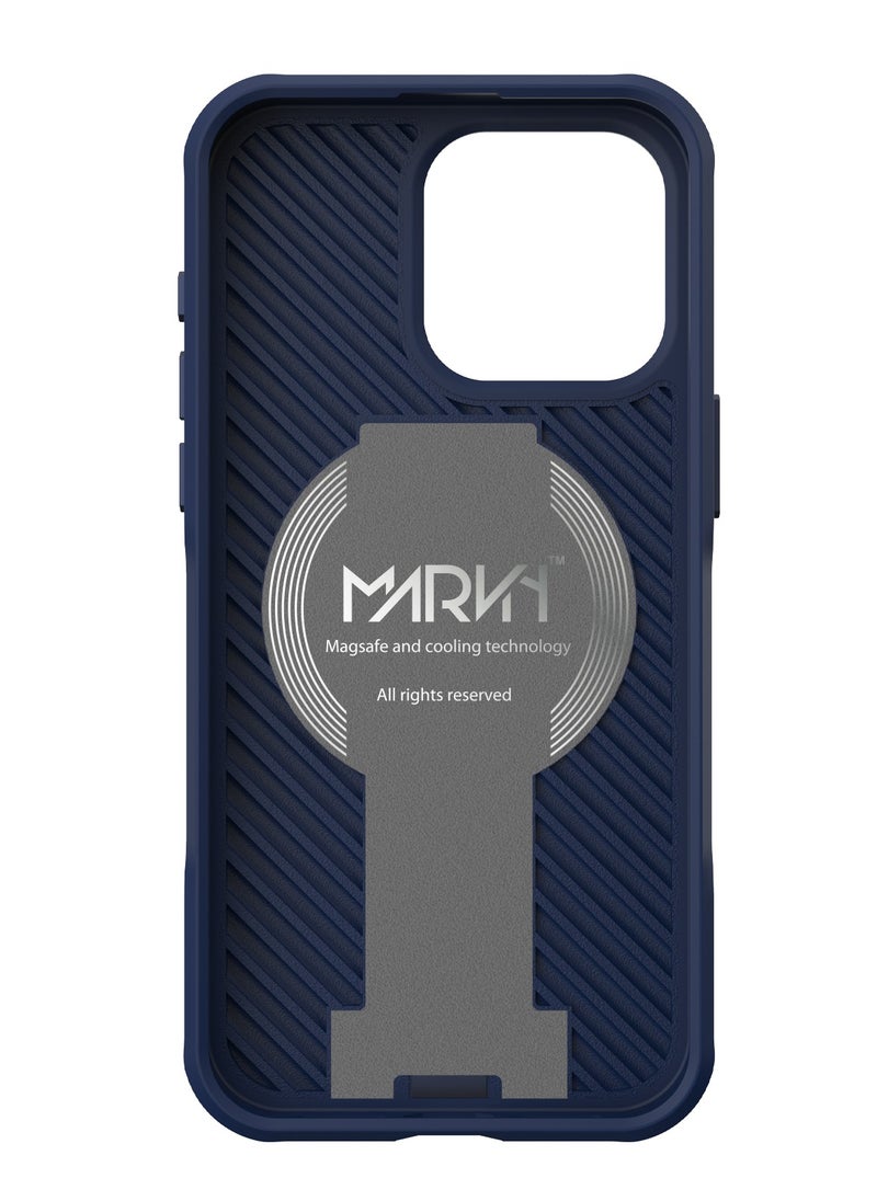 MARVN iPhone 15 Plus Case by MARVN Special Case – Gray, Full Shockproof Protection, Slim Design, Retractable Kickstand, Wireless Charging Compatibility, Raised Camera & Screen Protection  - Image 4