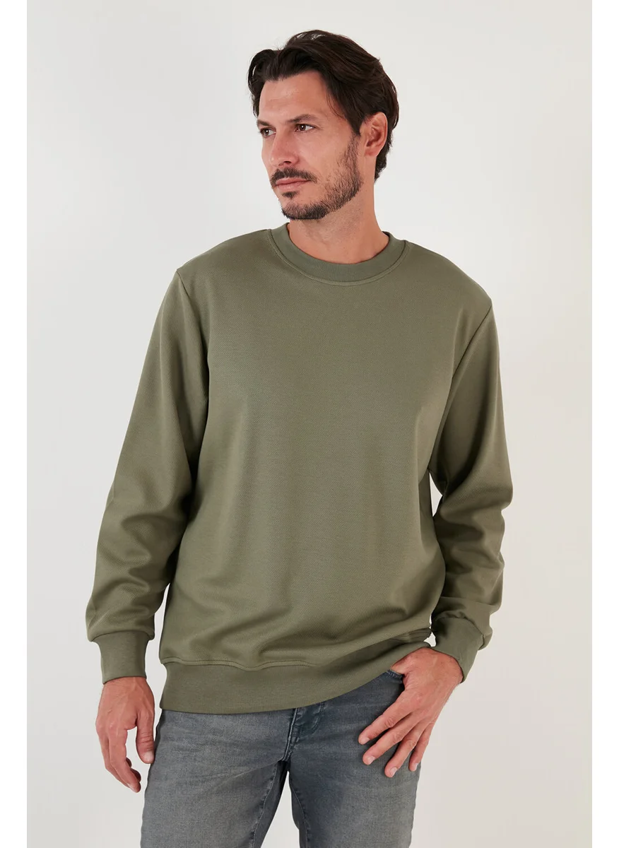 Buratti Cotton Crew Neck Regular Fit Basic Sweat Men's Sweat 5905521