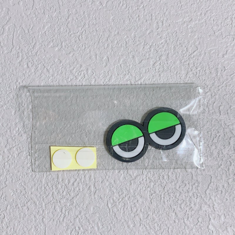 Cartoon Pvc Big Eyes Diy Epoxy Accessories Mobile Phone Shell Hole Shoes Shoe Flower Refrigerator Water Cup Patch Material Accessories - Image 1
