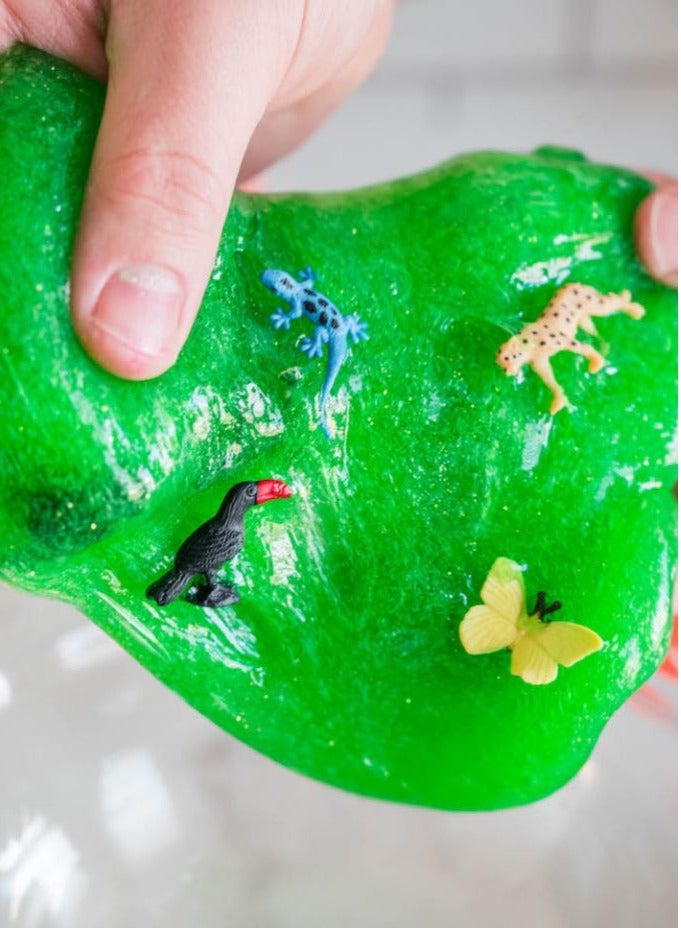 TOON TOYZ Crystal Slime With 1 Random Animal Figure High Quality Non Toxic Toys For Kids - Assorted Color Slime - Image 4