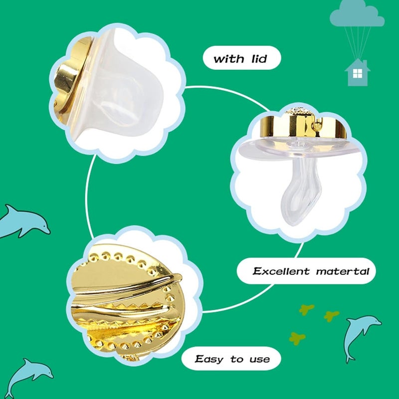 Focket Pacifier Clips Baby Girl 26 Letter Rhinestone Baby Pacifier with Name Initial Letter Curved Bling Pacifier for Girl Newborn Baby Girl Pacifiers Clips Baby Shower Birthday Gifts N - Image 5