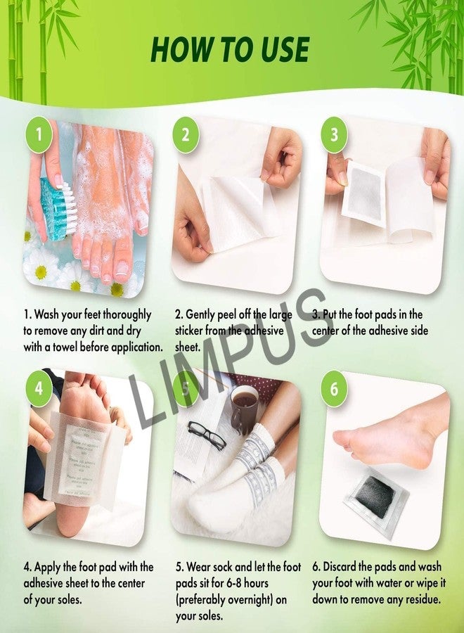 LIMPUS Premium Detox Foot patches, Cleansing Toxin Remover Foot Pad Health Foot Patch Remove foot Pain (50 pads) Golden - Image 5