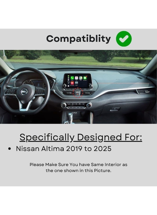  تي ار اكس اوتو حامل هاتف نيسان التيما 2019 - 2025 القابل للتعديل لتثبيت آمن على لوحة القيادة - Image 2