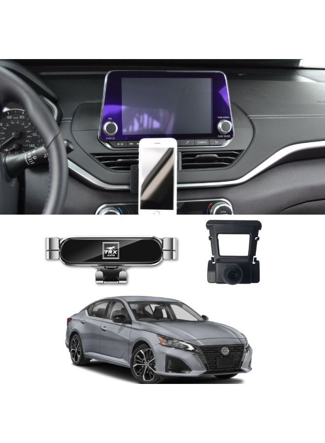  تي ار اكس اوتو حامل هاتف نيسان التيما 2019 - 2025 القابل للتعديل لتثبيت آمن على لوحة القيادة - Image 1