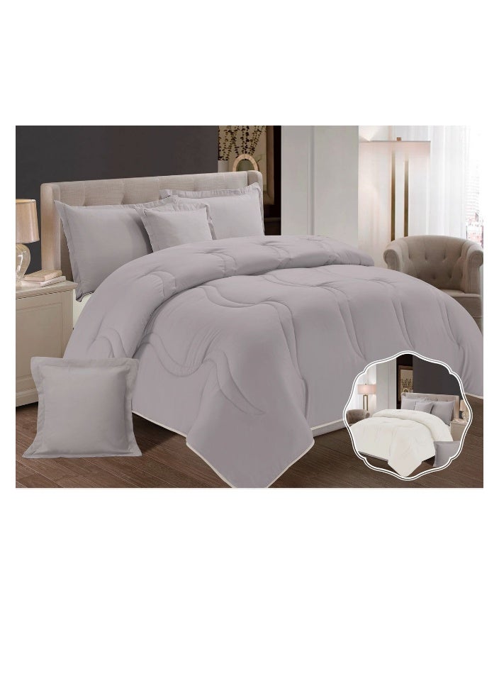 Blue Sky Double-sided comforter set, 6-piece bedspread, 6-piece bedspread set, 100% microfiber filling bedspread, 230x250 cm duvet  - Image 1