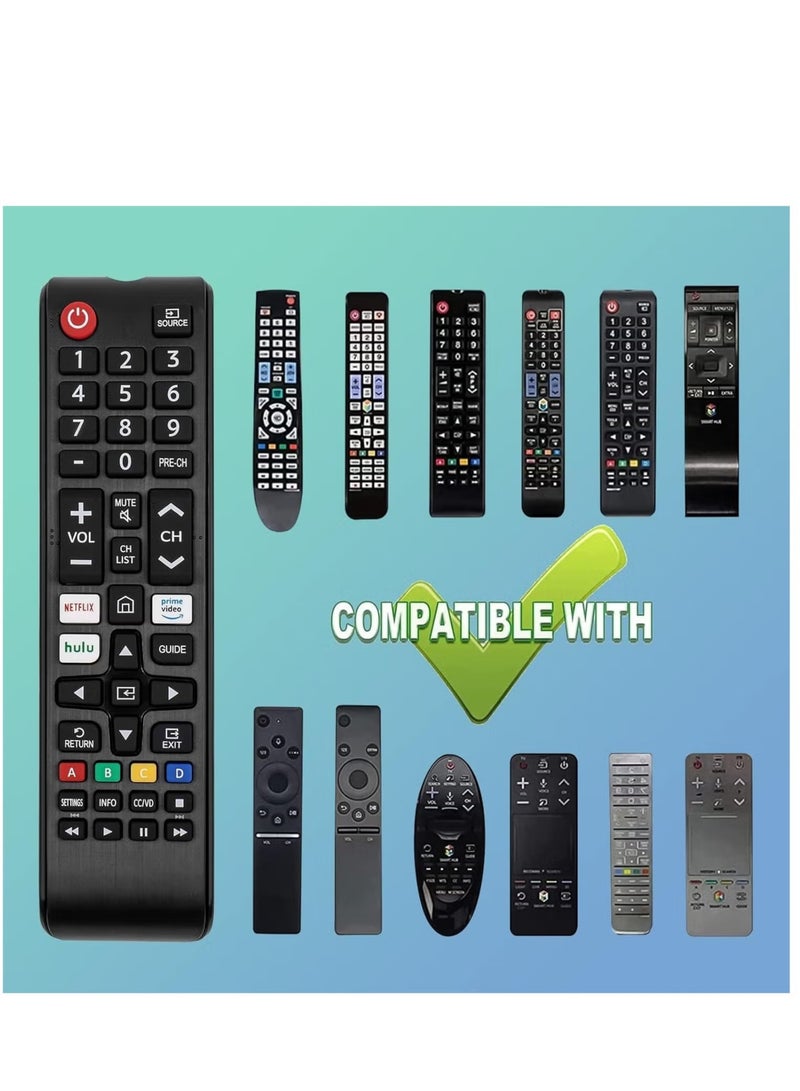 ELTRAZONE Universal Remote for Samsung TV – Compatible Replacement for Samsung Smart QLED LED LCD HDTV UHD 4K 8K TVs BN59-01315A | Plug & Play | - Image 1