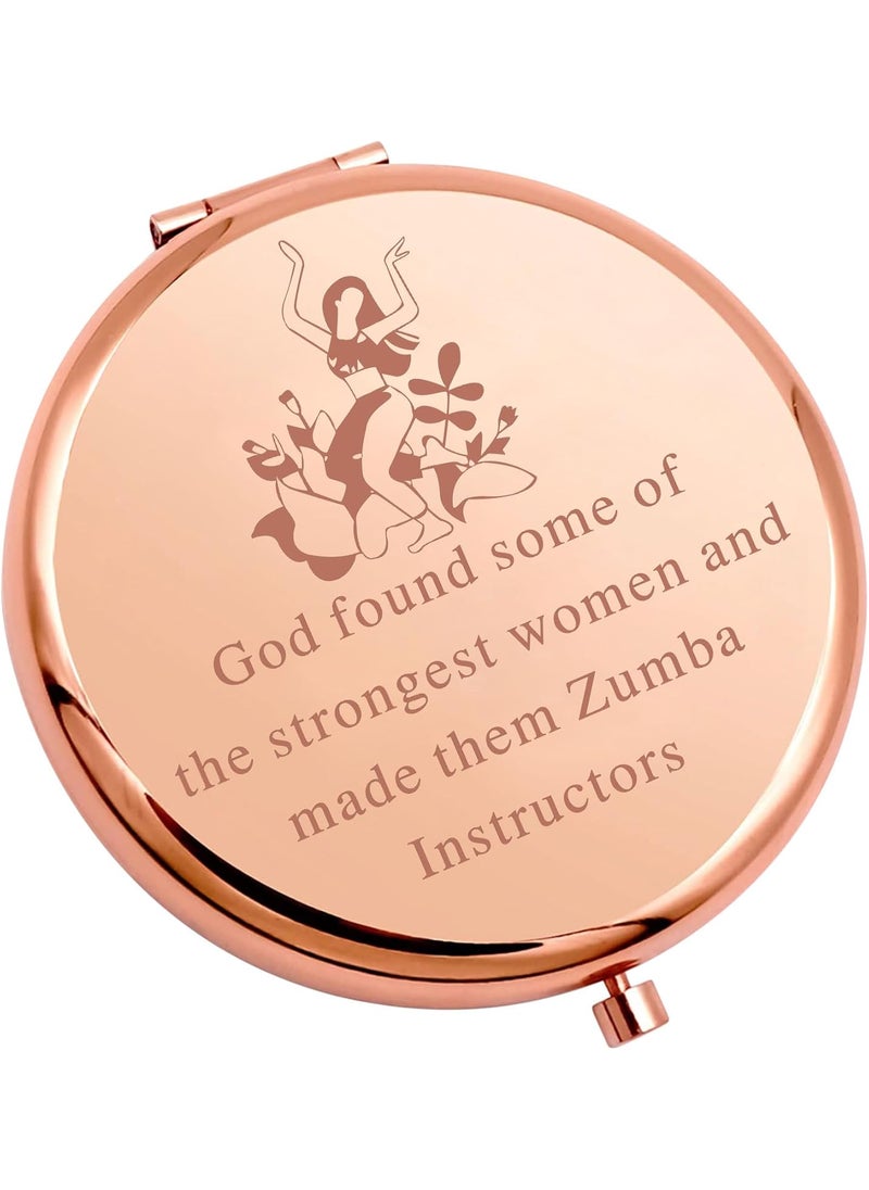 SEIRAA - SEIRAA Zumba Dance Fitness Instructor Coach Gift Zumba Instructors Makeup Pocket Mirror Zumba Lovers Foldable Mirror (Zumba Pocket Mirror) - Image 1