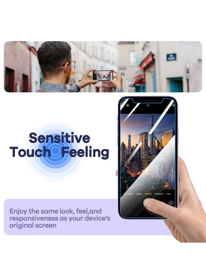 ORIbox Glass Screen Protector for iPhone 12 and iPhone 12 Pro, 3 Packs Anti-Scratch Eye-Protection HD Clear Tempered Glass Screen Protector - Image 5