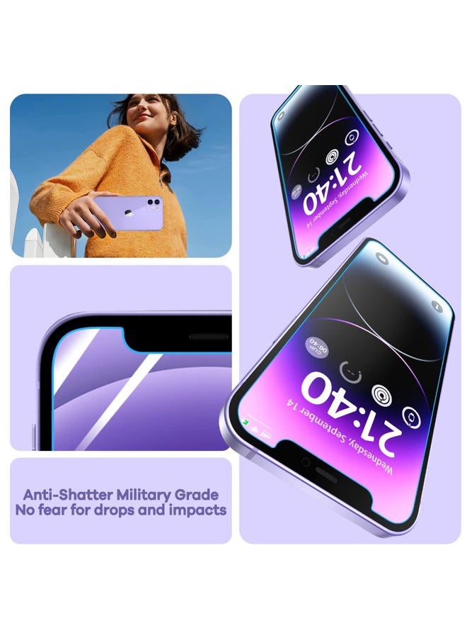 ORIbox Glass Screen Protector for iPhone 12 and iPhone 12 Pro, 3 Packs Anti-Scratch Eye-Protection HD Clear Tempered Glass Screen Protector - Image 3