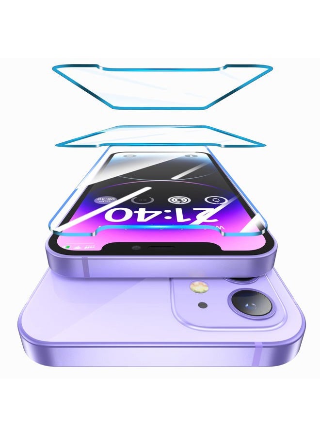 ORIbox Glass Screen Protector for iPhone 12 and iPhone 12 Pro, 3 Packs Anti-Scratch Eye-Protection HD Clear Tempered Glass Screen Protector - Image 1