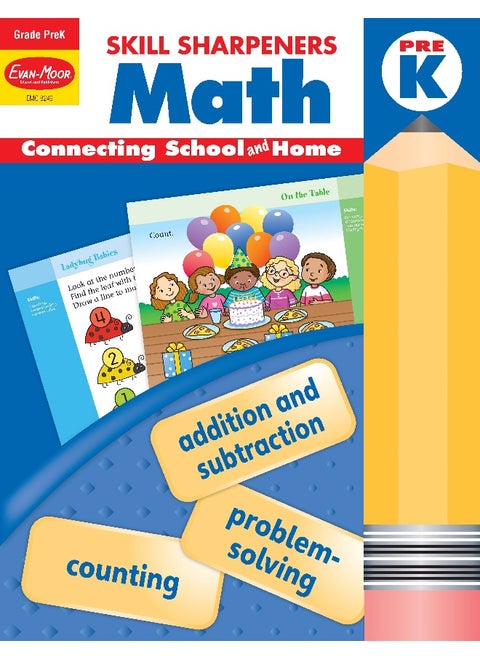 Skill Sharpeners: Math, Prek Workbook