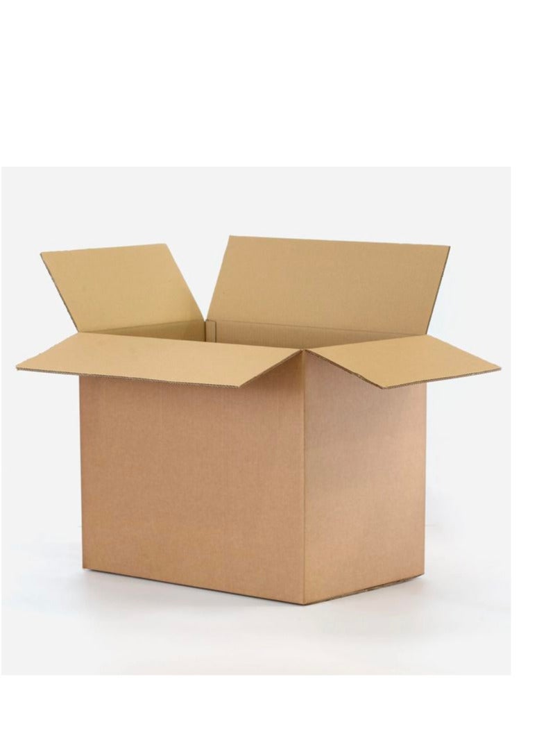 Carton box for moving and packing and shipping, 5 boxes, 46x 46x 76 cms, Brown - Image 2