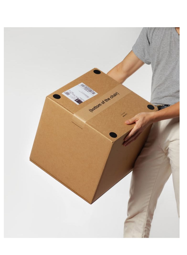 Carton box for moving and packing and shipping, 5 boxes, 46x 46x 76 cms, Brown - Image 4