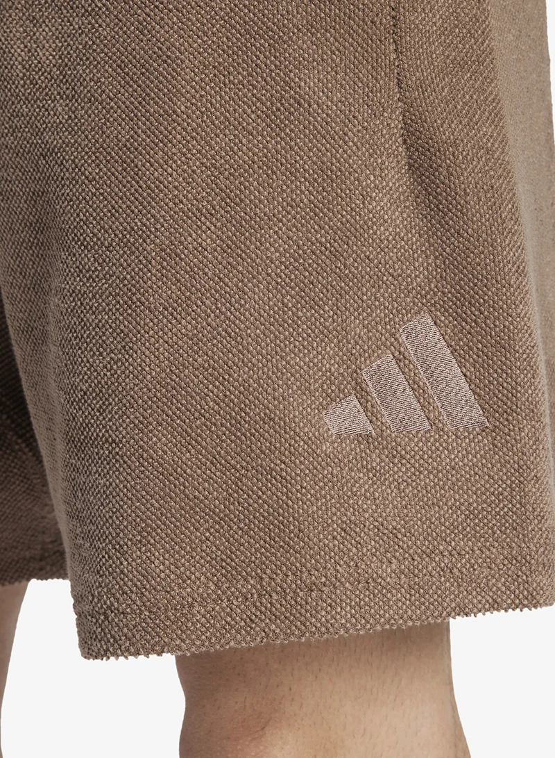 اديداس شورت تيري بحلقة مرتفع لجميع المواسم