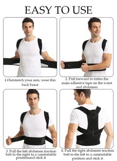 DUNISO Posture Corrector for Women and Men, Back Brace Fully Adjustable & Comfy, Muscle Memory Support Straightener, Providing Pain Relief from Neck, Shoulder, and Upper and Lower Back  - Image 4