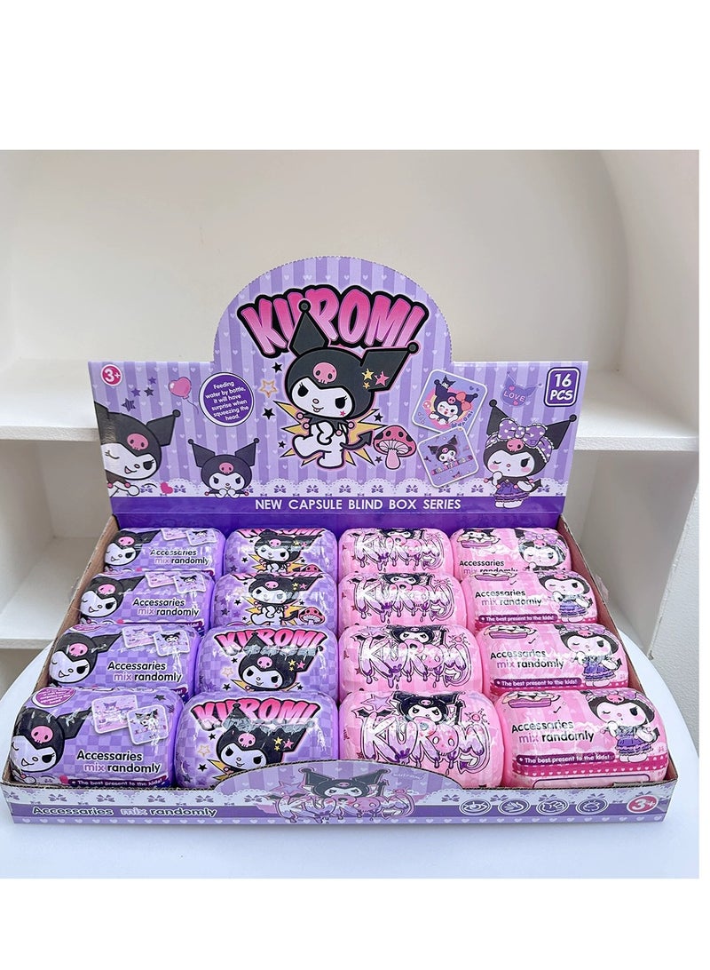 صندوق كبسولات غامض من طراز سانريو كورومي، مكون من قطعة واحدة، مجموعة من 100% من الشخصيات القابلة للتحصيل بشكل عشوائي