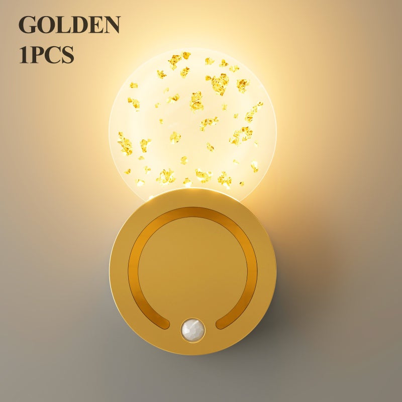 Cross-Border Best-Selling Human Sensor Bedroom Wall Lamp - Clip-On, Wireless, Rechargeable, Creative Night Light - Image 1