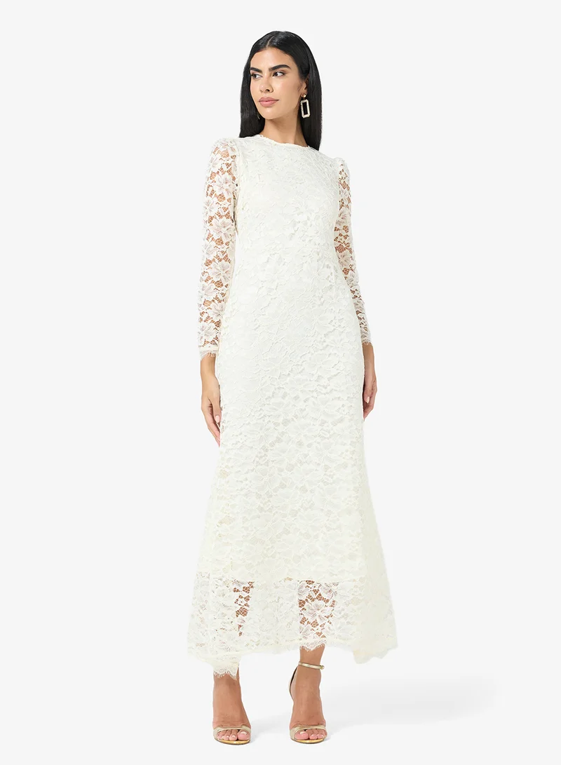 Lace A-line Dress