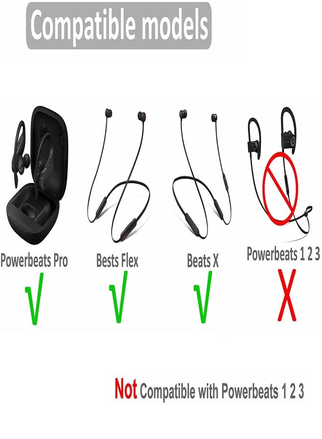 BLLQ Ear Tip Replacement for Powerbeats Pro/Beats Flex, Replacement Earbuds Tip Ear Gel Ear Plug Eartip Compatible with Powerbeats Pro, 8 Pairs, Pink - Image 3