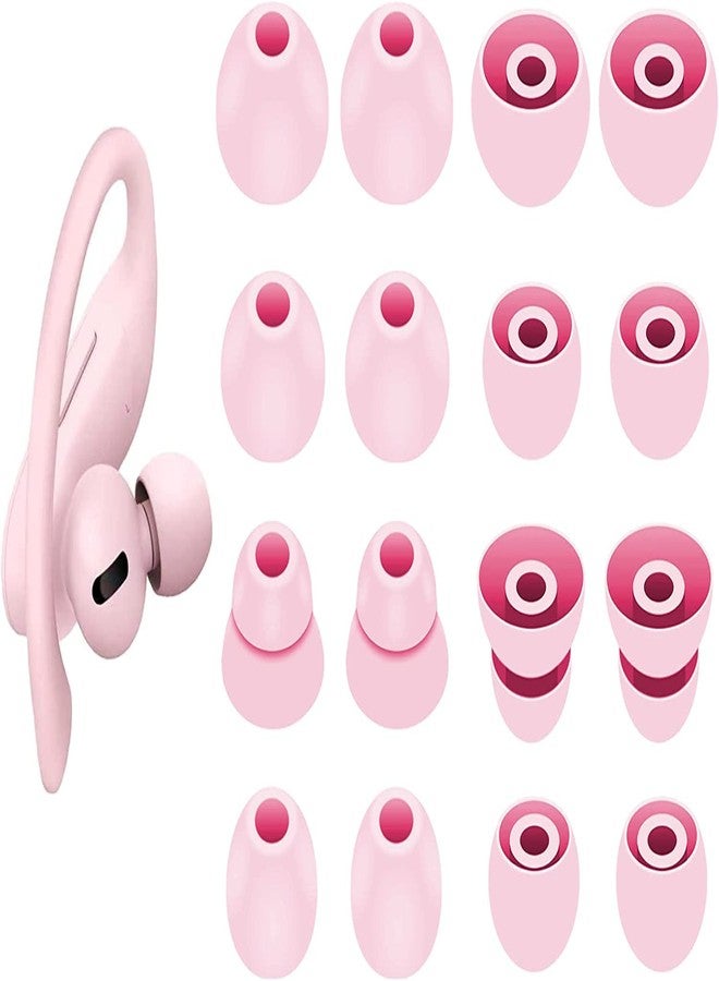 BLLQ Ear Tip Replacement for Powerbeats Pro/Beats Flex, Replacement Earbuds Tip Ear Gel Ear Plug Eartip Compatible with Powerbeats Pro, 8 Pairs, Pink - Image 4